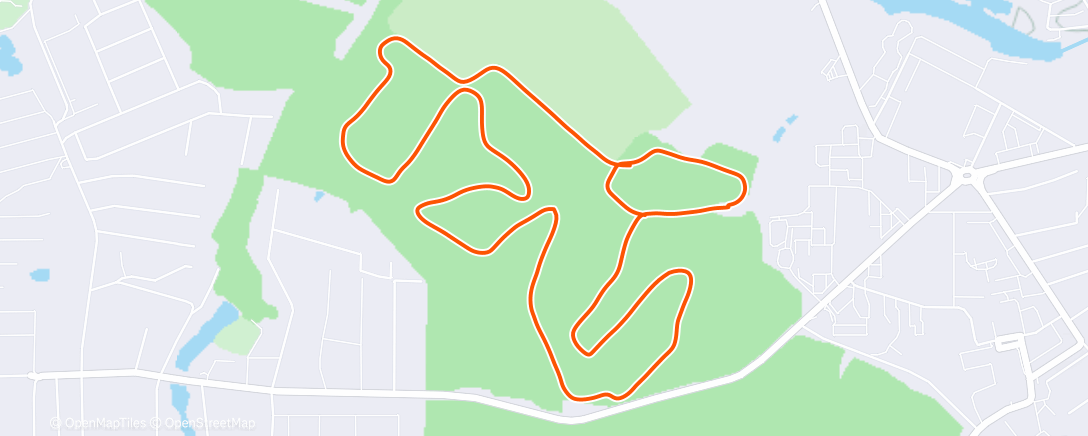 Map of the activity, Северный лыжный заезд (после обеда)