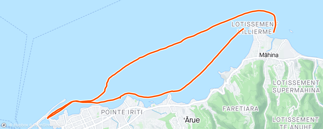 Map of the activity, Kayak le matin
