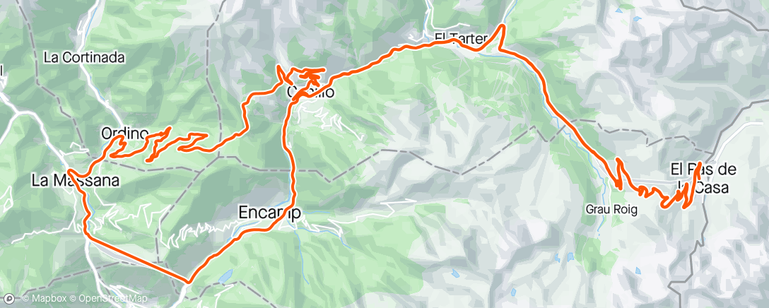 Map of the activity, Andorra 1