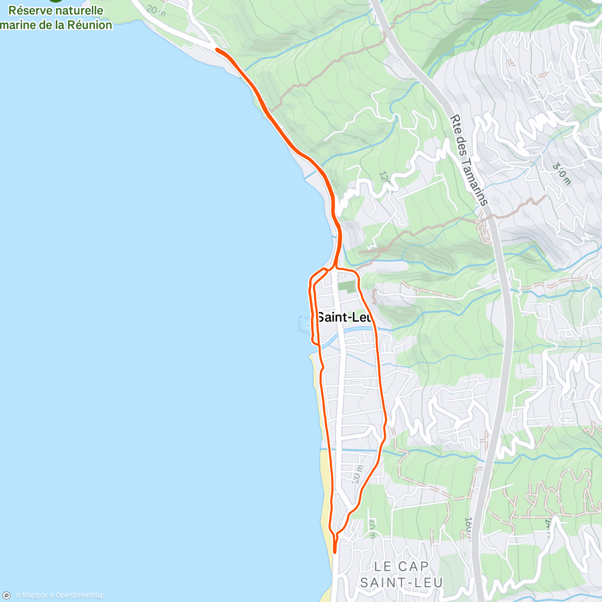 Map of the activity, 🇷🇪 Run en famille au Sunset ! 🌅