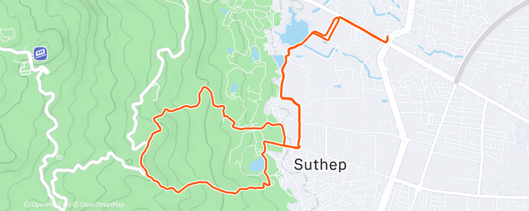 Map of the activity, Morning Trail Run