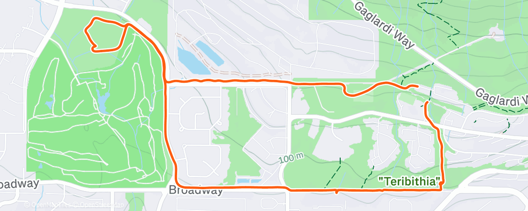 Map of the activity, NYD Walk and fetch