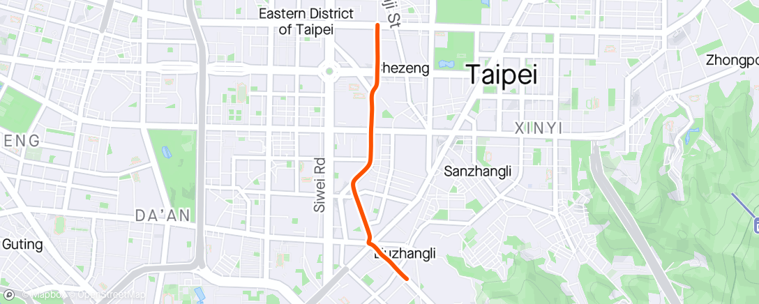 Map of the activity, 20/04/2024 Commute