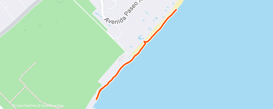 Map of the activity, Afternoon Walk