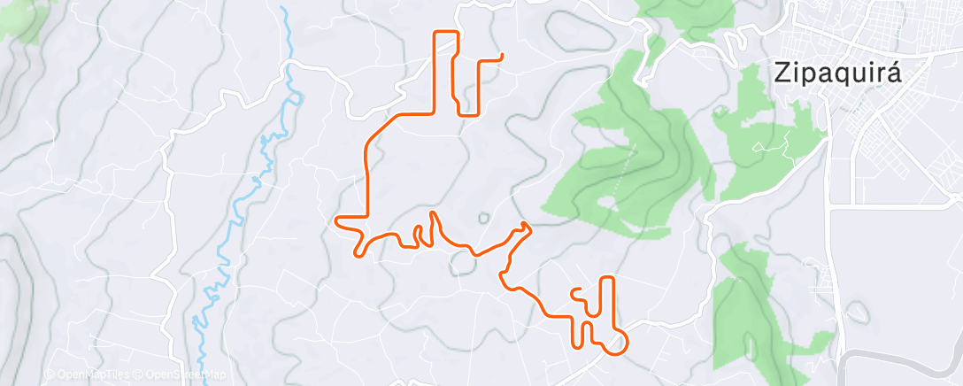 Map of the activity, MyWhoosh - Aerobic Development
