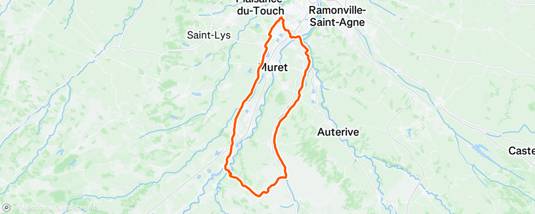 Map of the activity, Sortie vélo dans l'après-midi