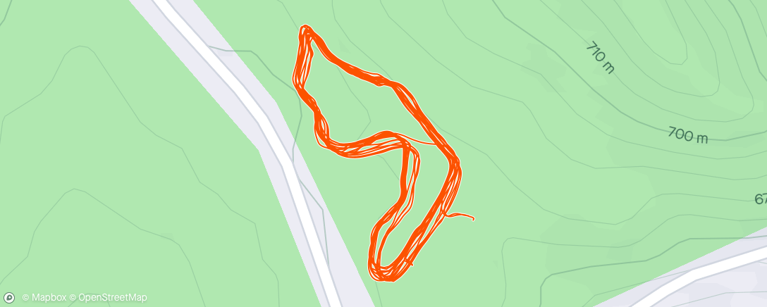 Map of the activity, Classic ski