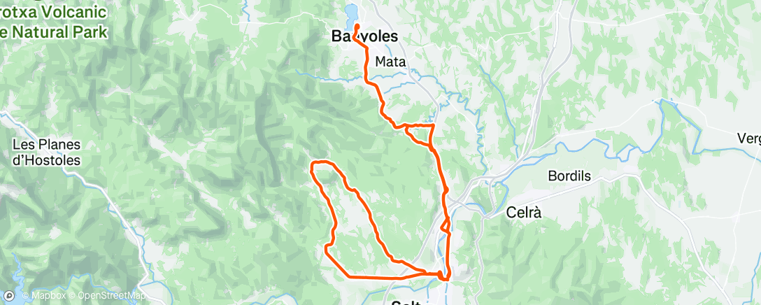 Mappa dell'attività Lunch Ride