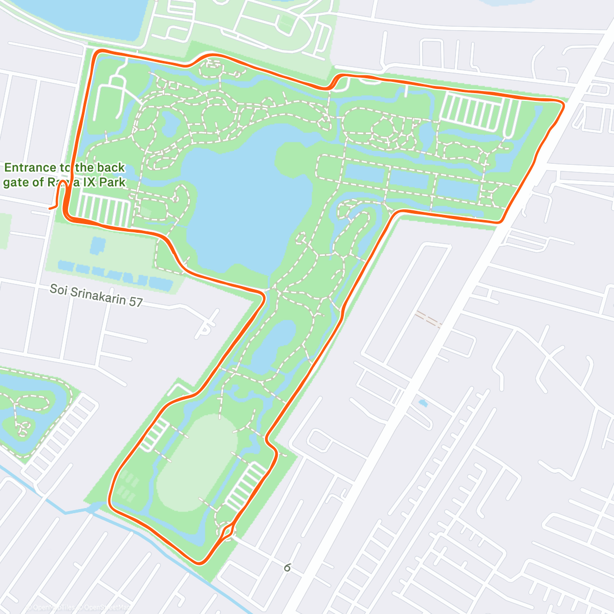 Карта физической активности (Evening Run)