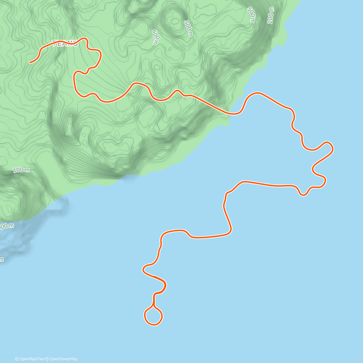 Map of the activity, Zwift - Tempus Fugit in Watopia