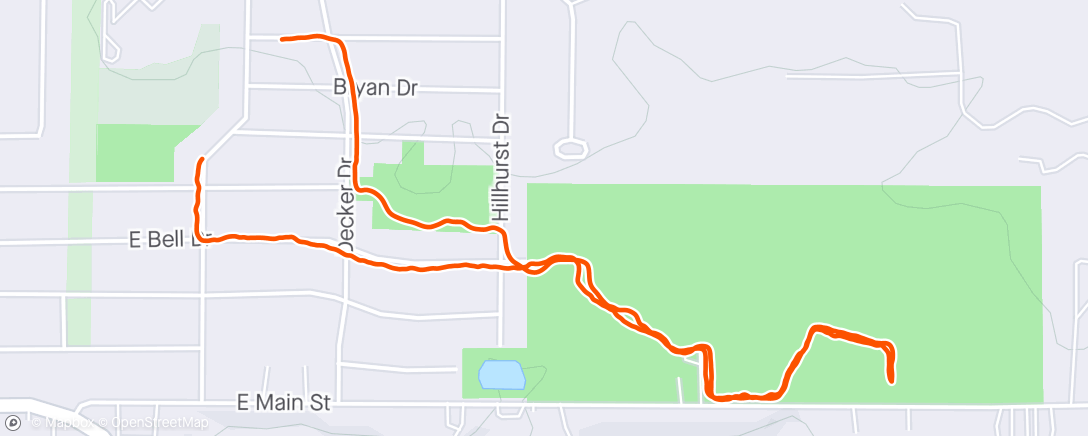 Karte der Aktivität „Night Trail Run”