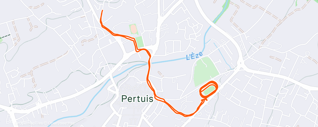 Map of the activity, EF piste en décalage horaire