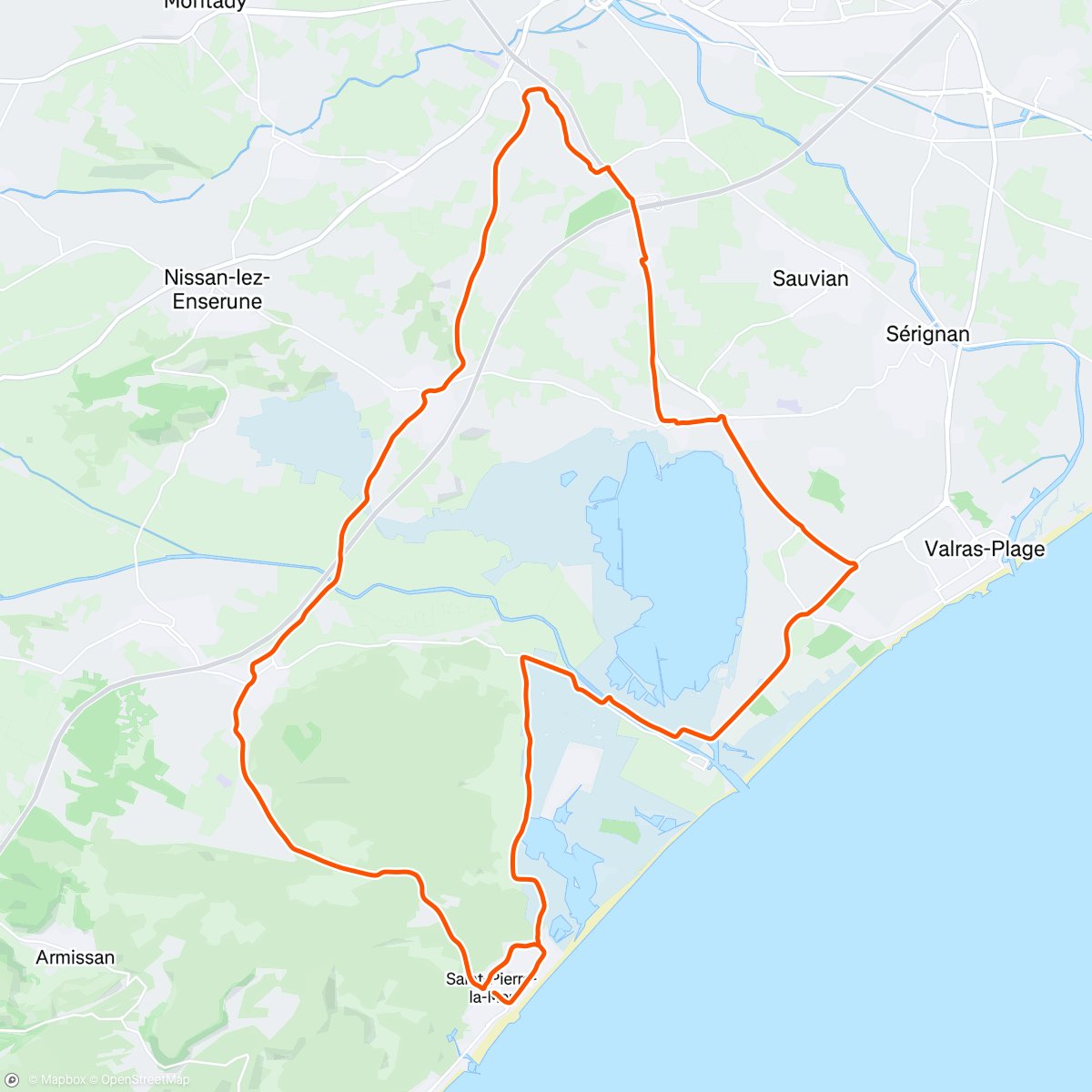 Map of the activity, Sortie venteuse, mer démontée 💨