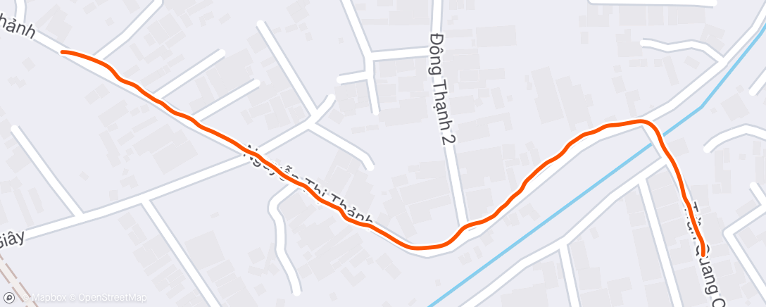 Map of the activity, Morning Run