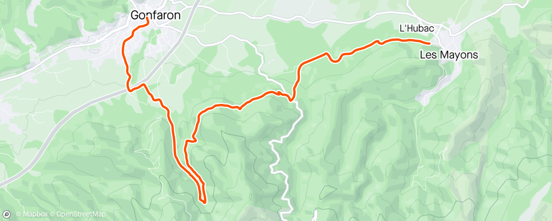 Карта физической активности (🏁 GONFA'TRAIL - Trail De La Fouquette)