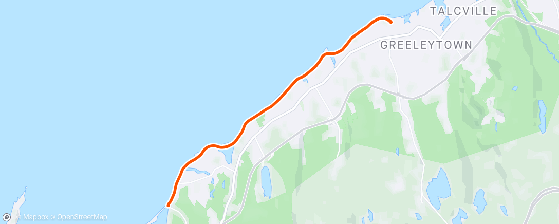 Map of the activity, First non- snow group ride 2024