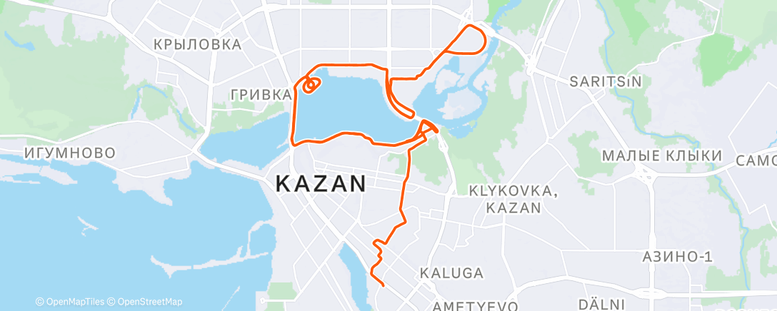 Карта физической активности (DieHard Morning Run)