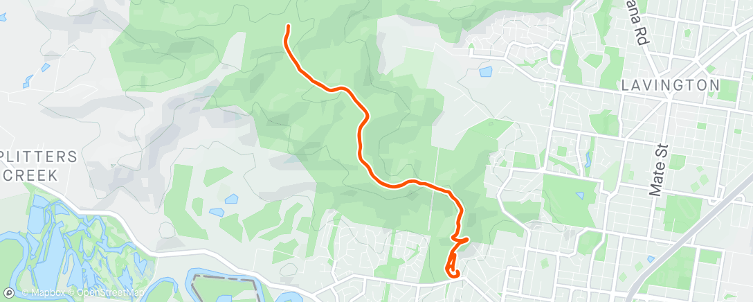 Map of the activity, Morning Walk/Run