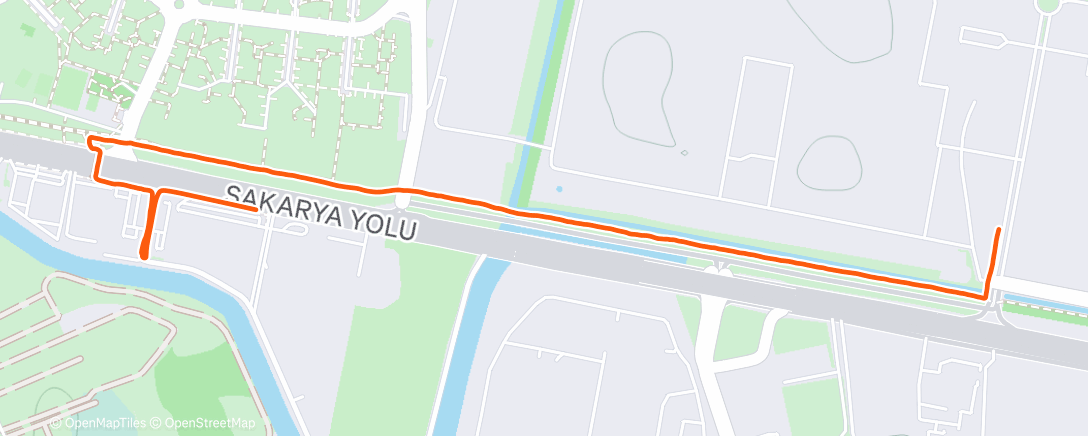 Map of the activity, Morning Run