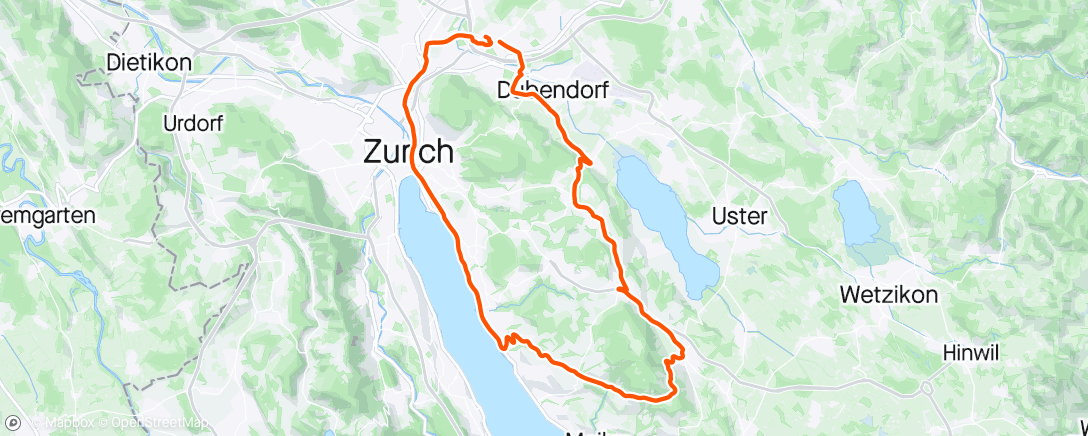 Map of the activity, Training <2h 🚴‍♂️