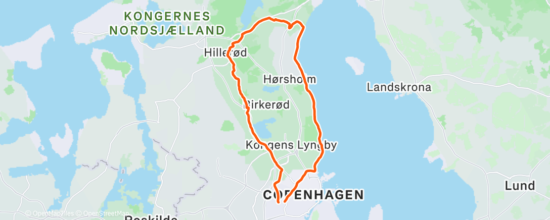 Map of the activity, Morning Ride