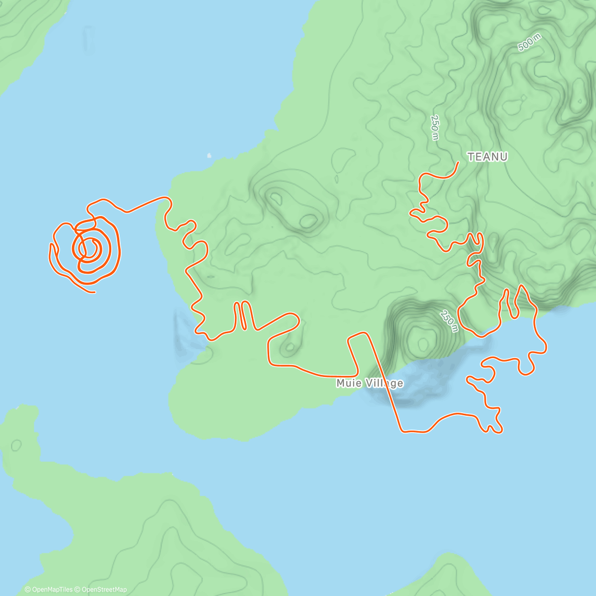 Map of the activity, Zwift - Chasing Freddy Ovett on Legends and Lava in Watopia
