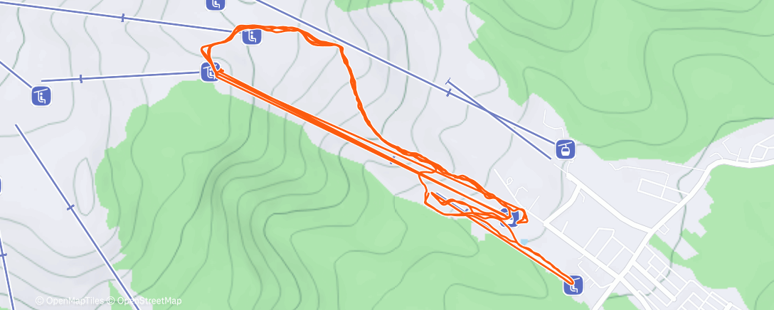 Map of the activity, Morning Snowboard