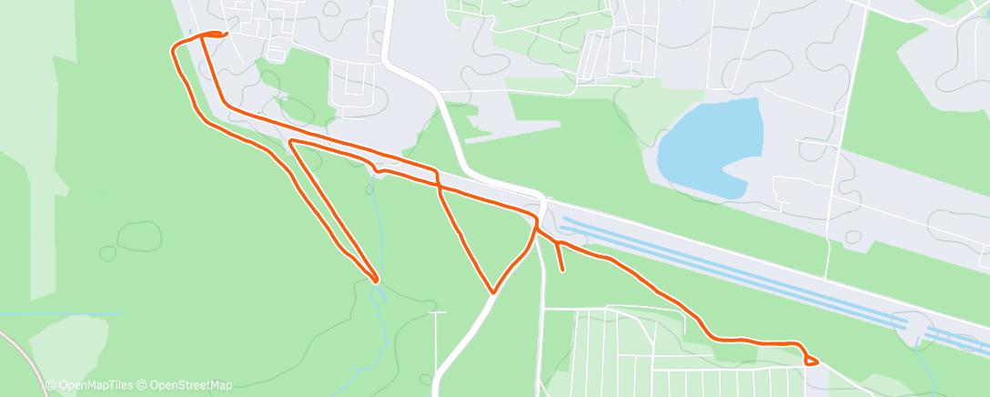 Map of the activity, Дневная прогулка