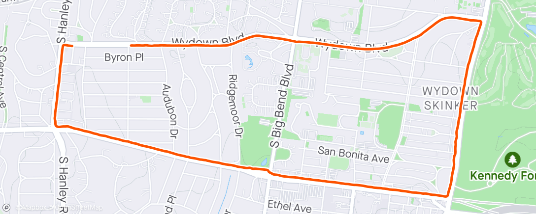 Mapa de la actividad (Morning Run)