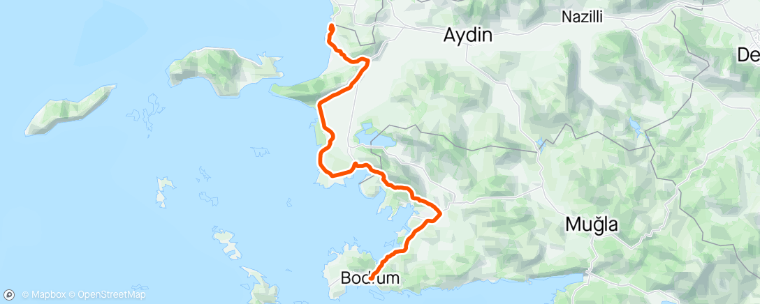 Map of the activity, 25/04/2024 Tour of Türkiye