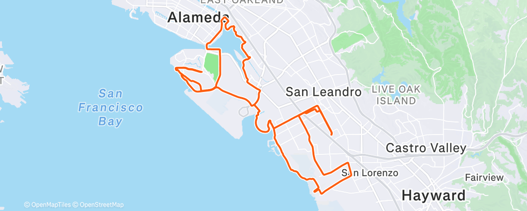 Map of the activity, Morning Ride