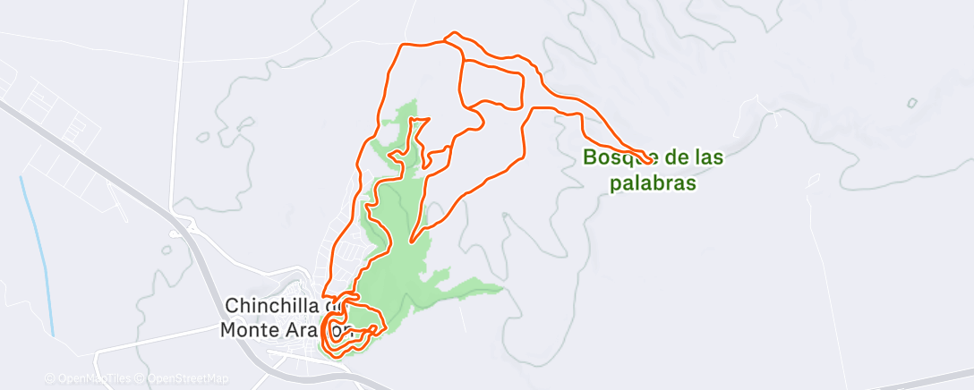 Map of the activity, Morning Mountain Bike Ride