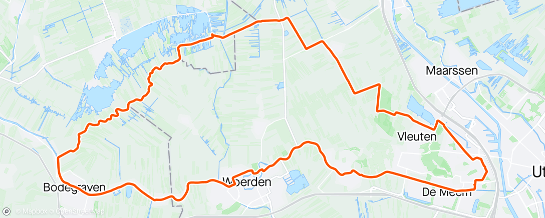 Map of the activity, Rondje met Merijn