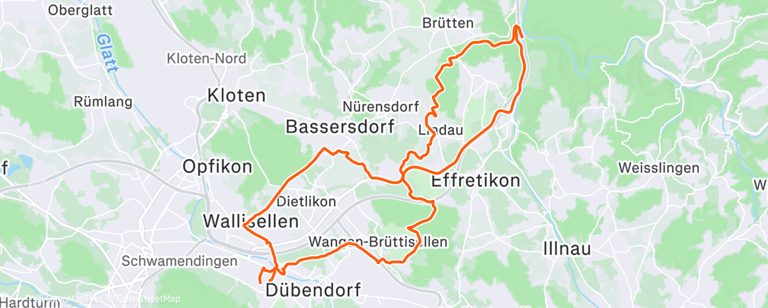 Карта физической активности (Afternoon Mountain Bike Ride)