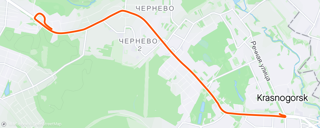 Map of the activity, Morning Ride