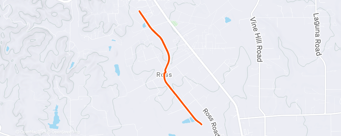 Map of the activity, Morning Run