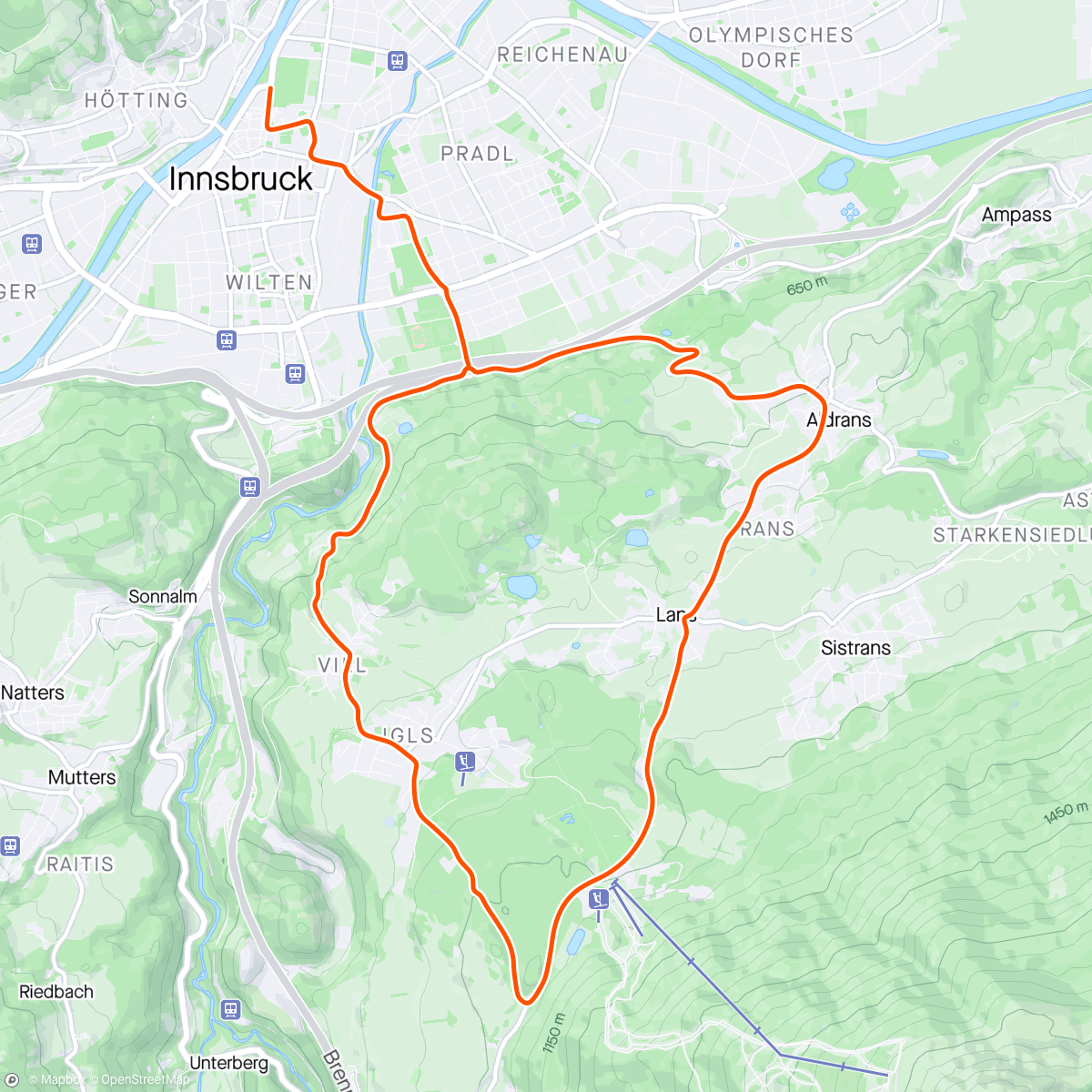 Map of the activity, Zwift - Lutscher CCW in Innsbruck