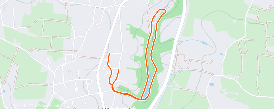 Map of the activity, Marche dans l'après-midi