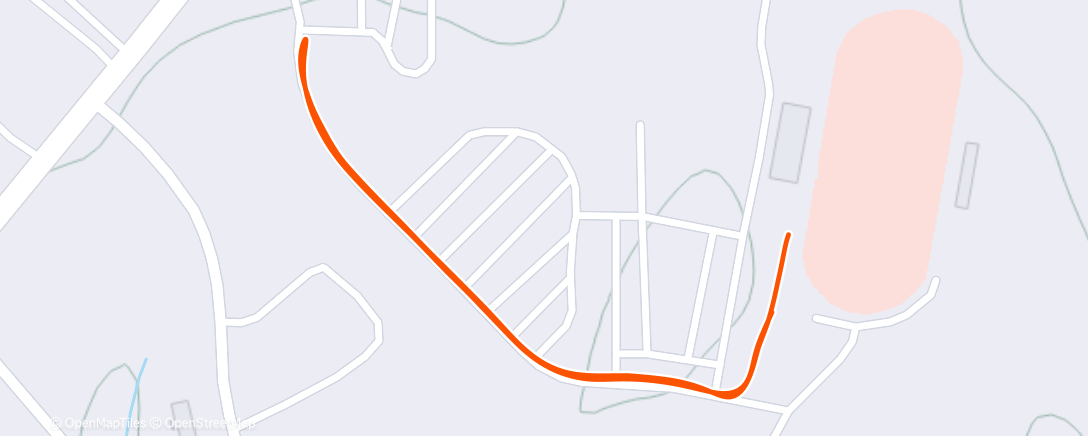 Map of the activity, Evening Run