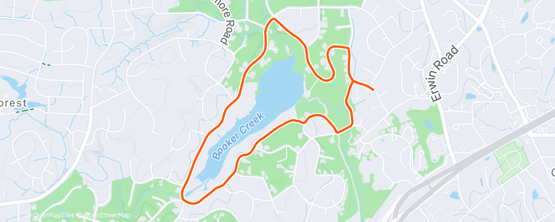 Map of the activity, Home Lake Loop