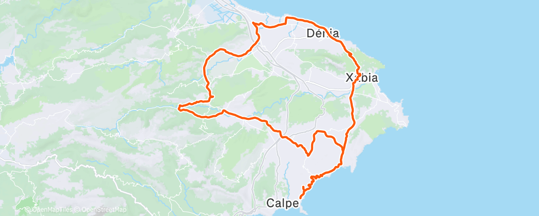 Map of the activity, Morning Ride