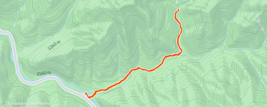 Map of the activity, Afternoon Hike
