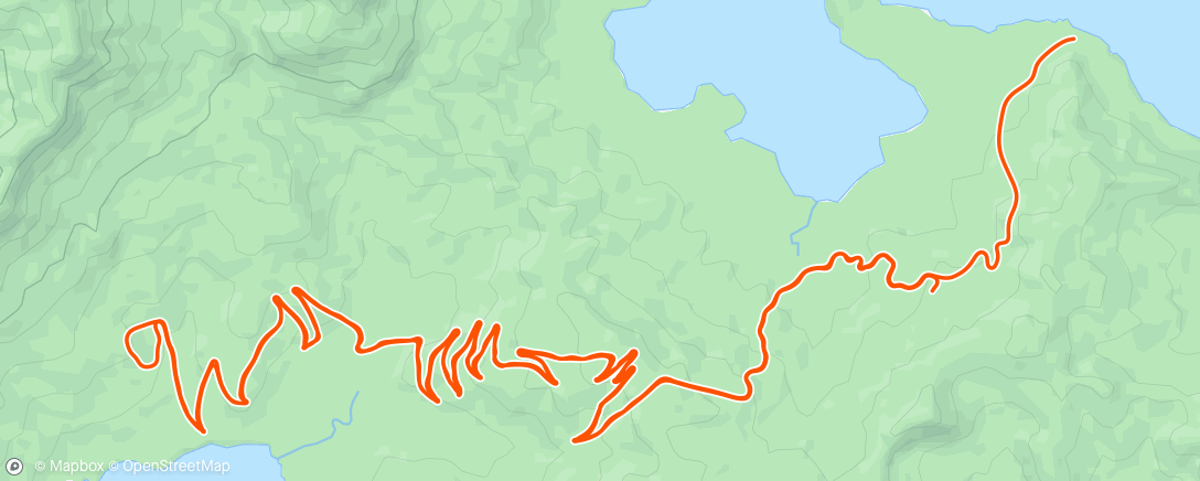 Mapa da atividade, Zwift - Brasstown