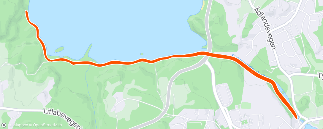 Map of the activity, 2 x 2,5 km + 4 x 1 km