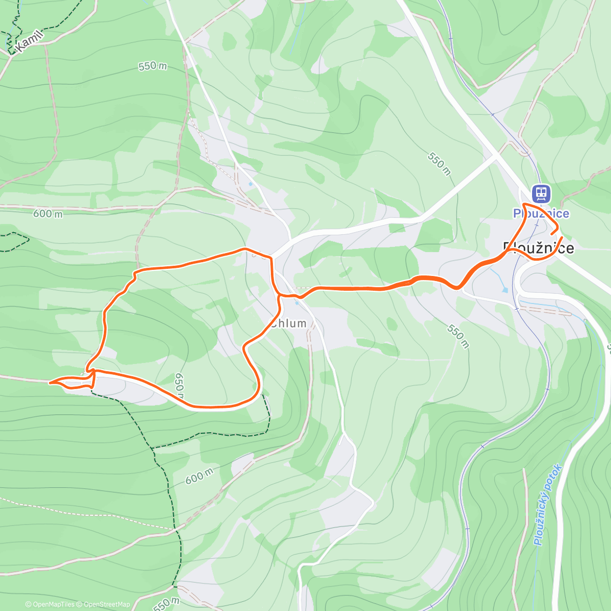 Map of the activity, Za sluníčkem ☀️