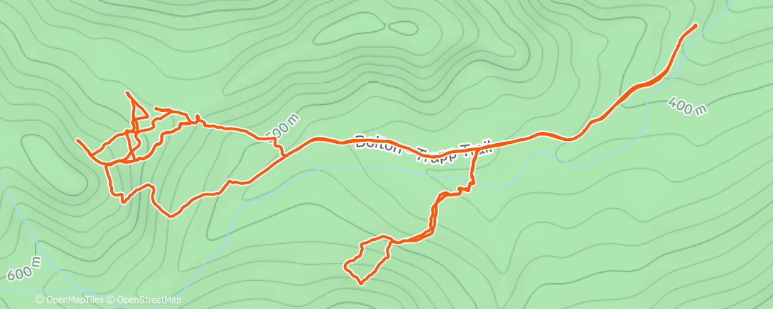 Map of the activity, Afternoon Backcountry Ski
