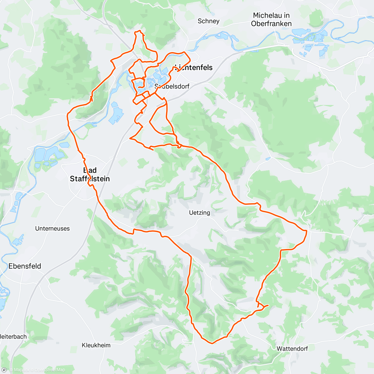 Карта физической активности (Franken strawanzen)