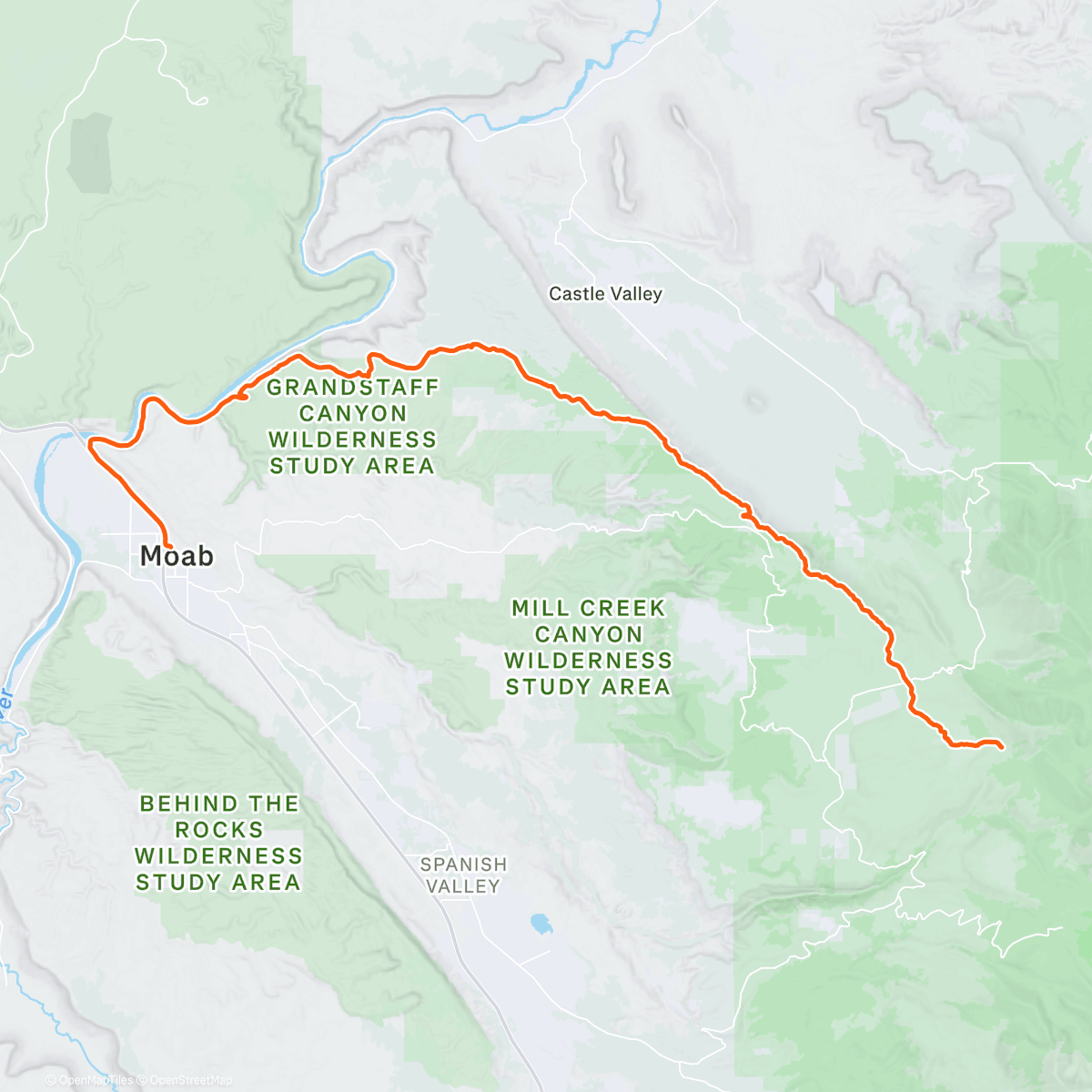 Map of the activity, Enchilada from Hazard