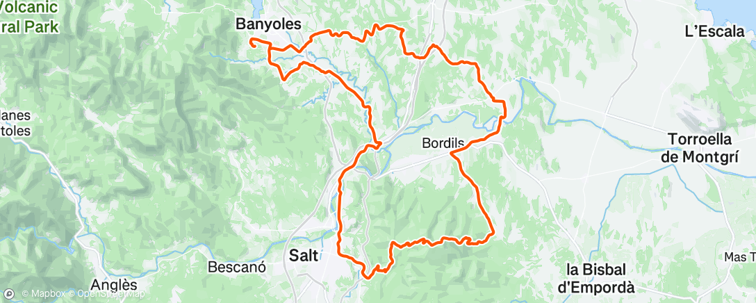 Map of the activity, Morning Ride