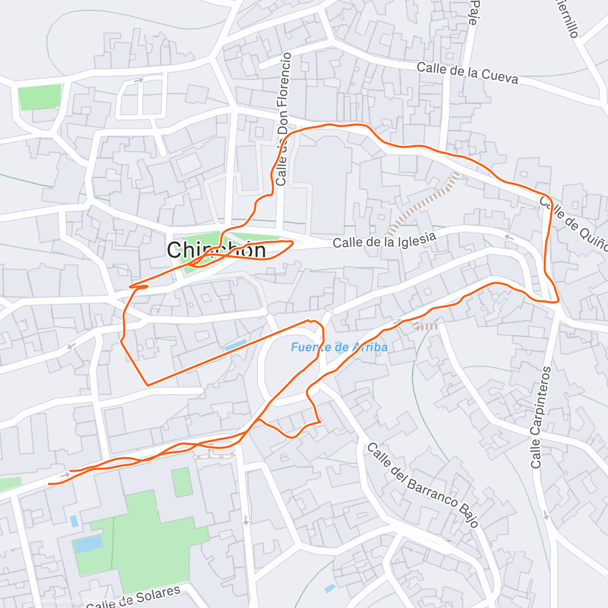 Карта физической активности (Chinchón)